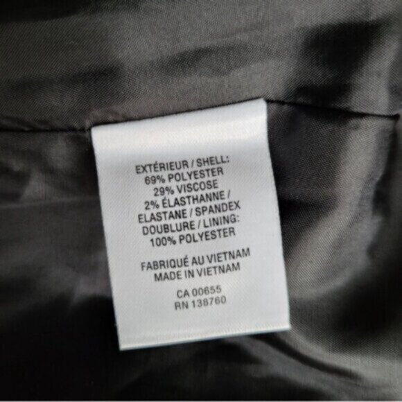 Double Breasted Houndstooth Long Blazer Vest Sz 0/Small - Picture 3 of 11